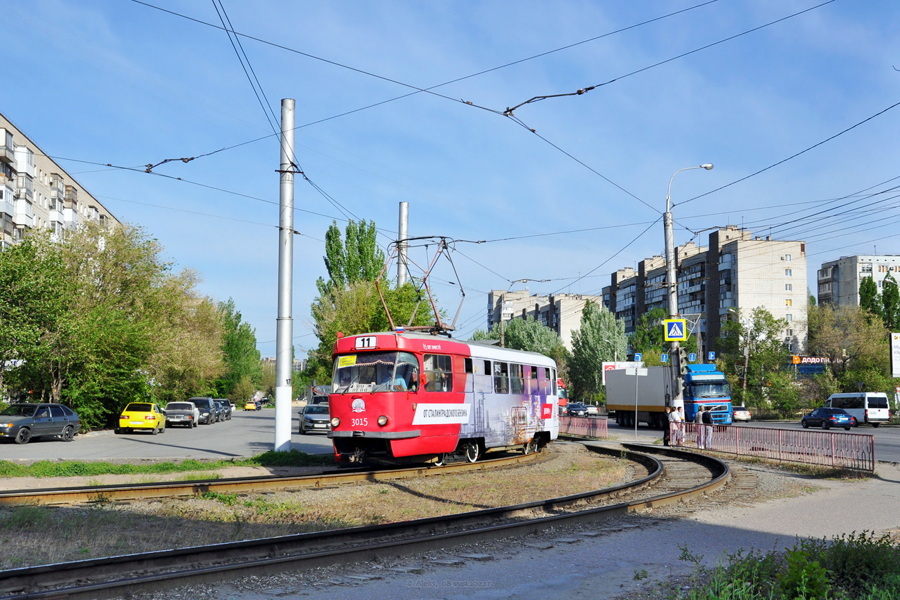 Volgograd, Tatra T3SU (2-door) Br. 3015