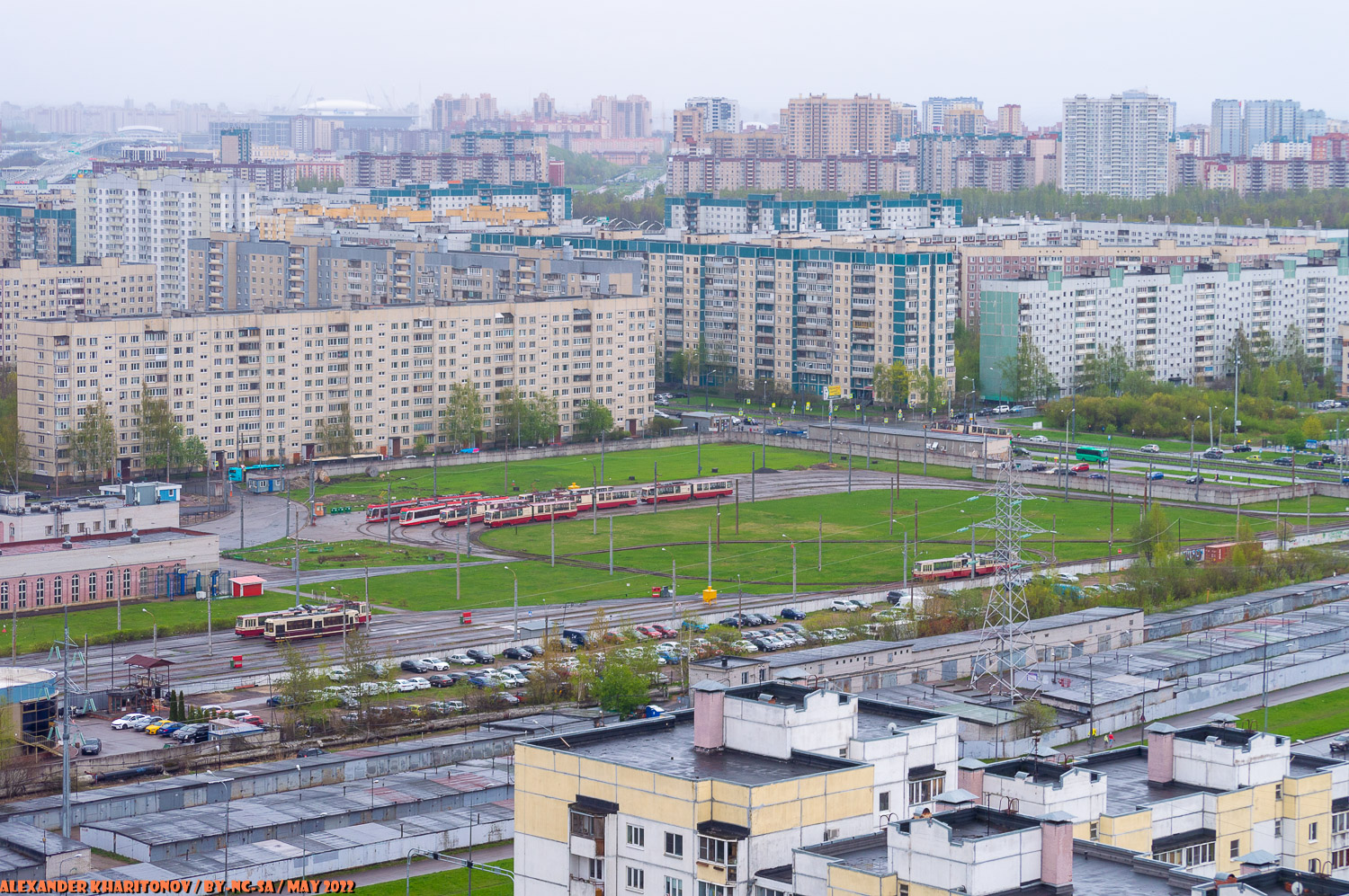 Saint-Petersburg — Service points and rail departments