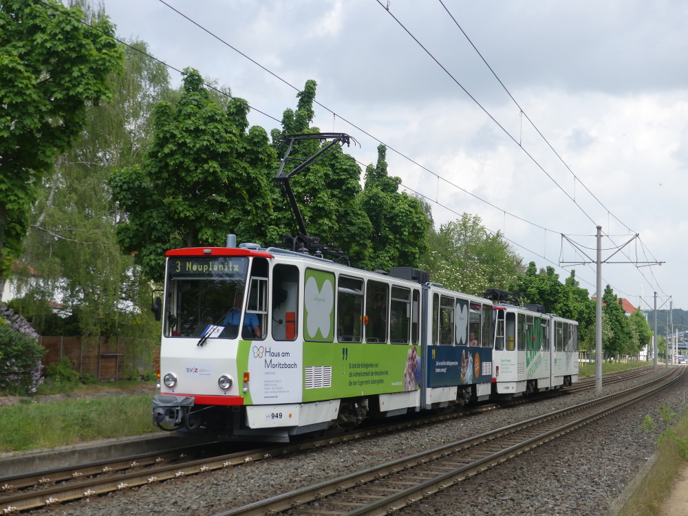 Цвиккау, Tatra KT4DMC № 949