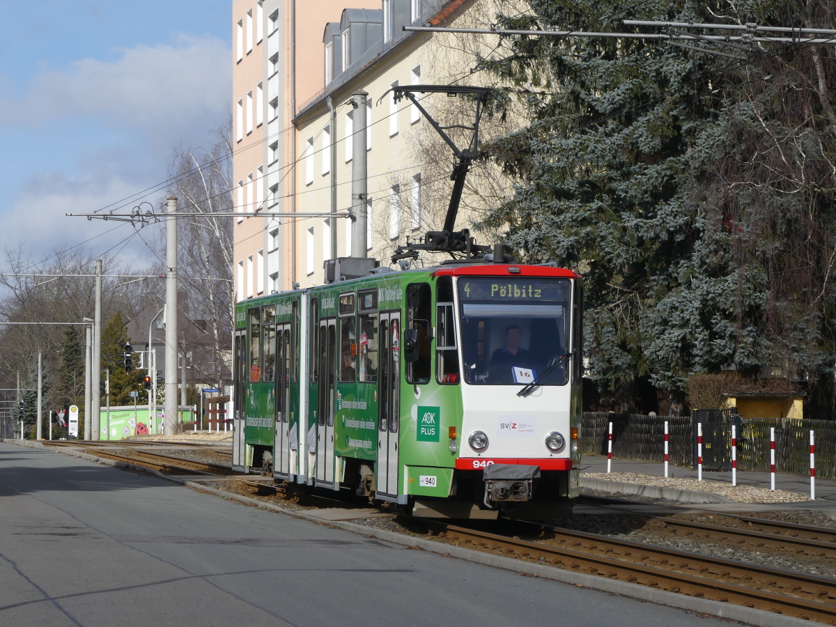 Цвиккау, Tatra KT4DMC № 940