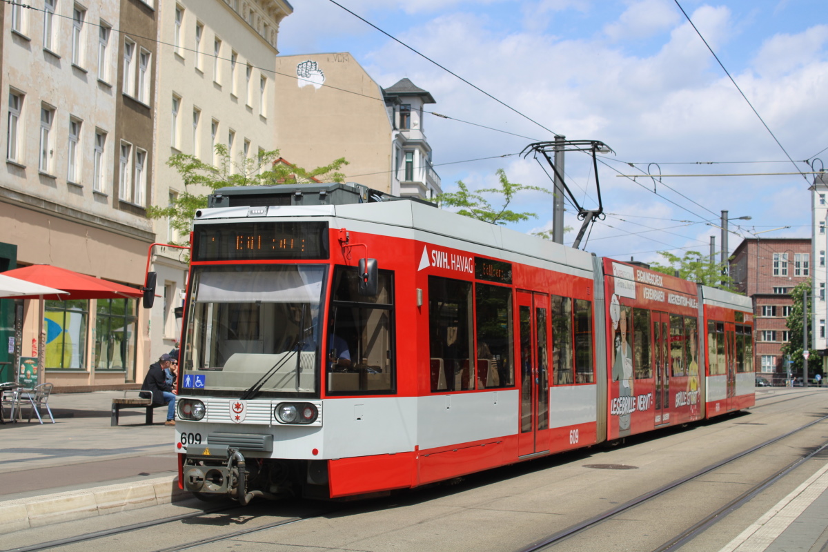 Галле, Duewag MGT6D № 609