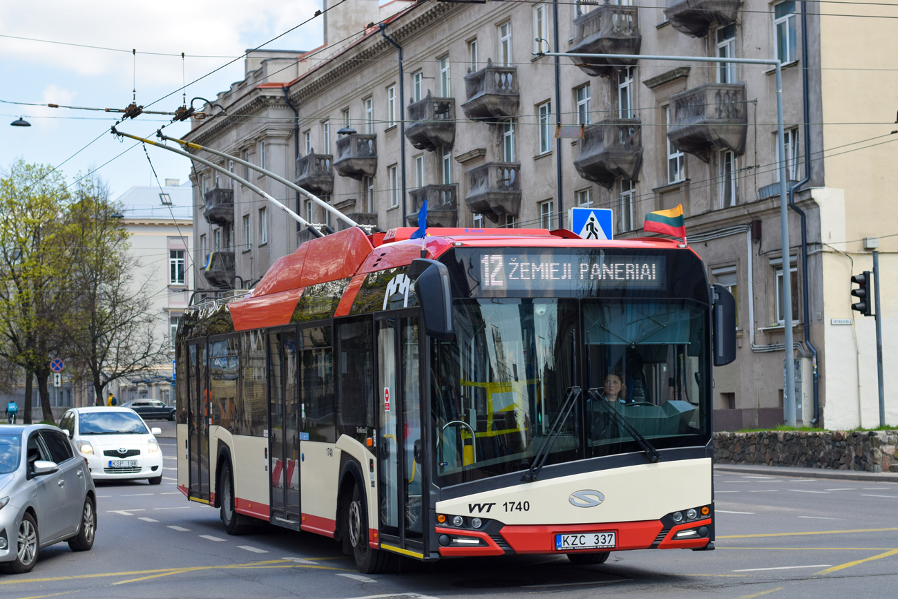 Вильнюс, Solaris Trollino IV 12 Škoda № 1740