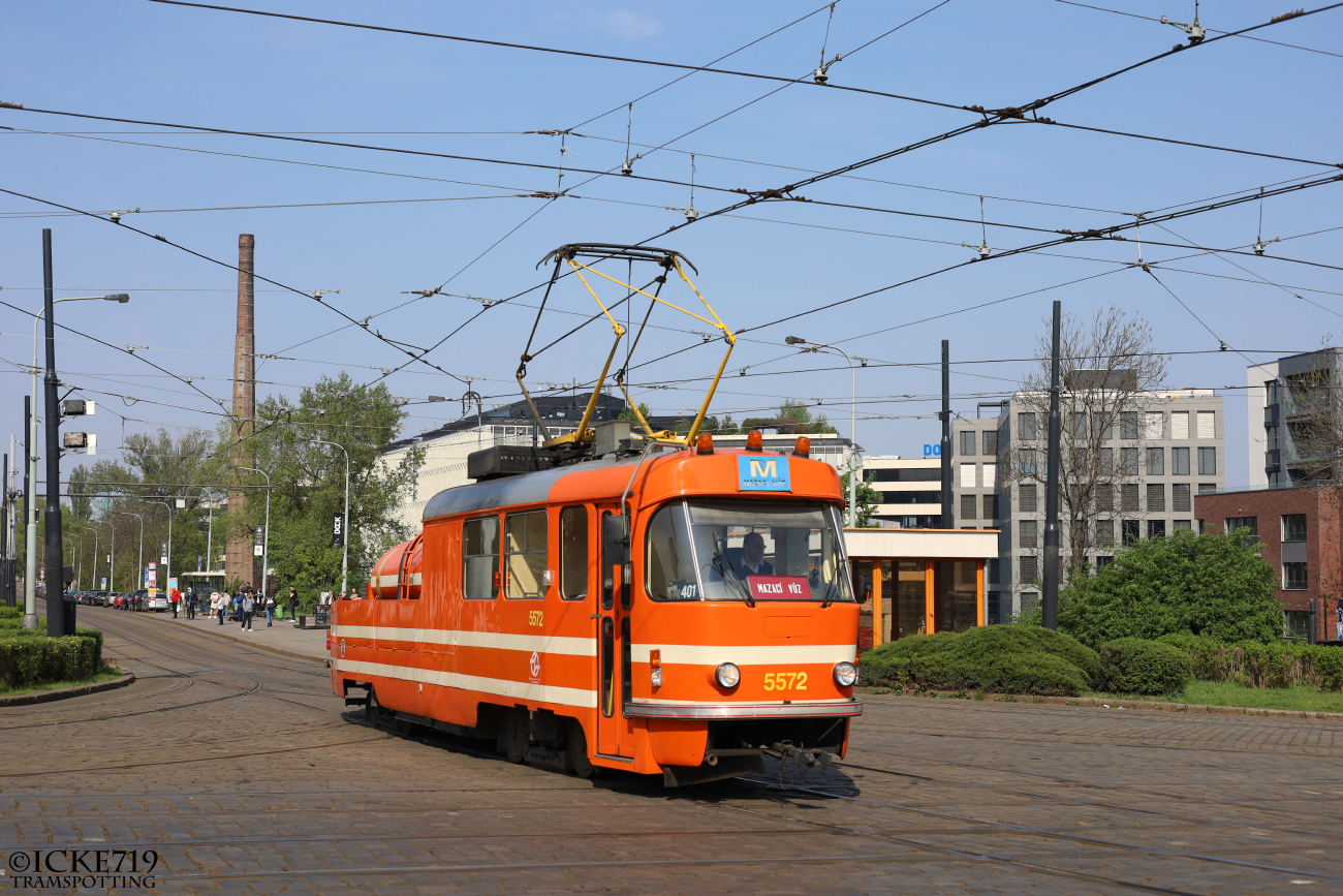 Прага, Tatra T3M № 5572