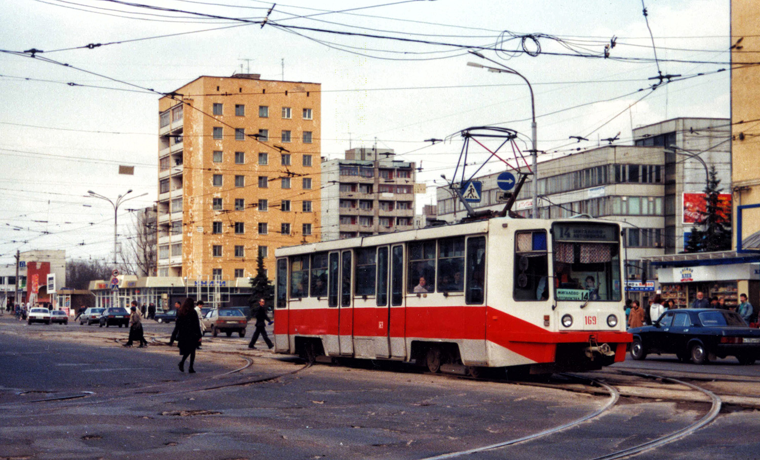 Тверь, 71-608К № 169; Тверь — Тверской трамвай на рубеже XX и XXI вв. (2000 — 2001 гг.); Тверь — Трамвайные линии: Центральный район
