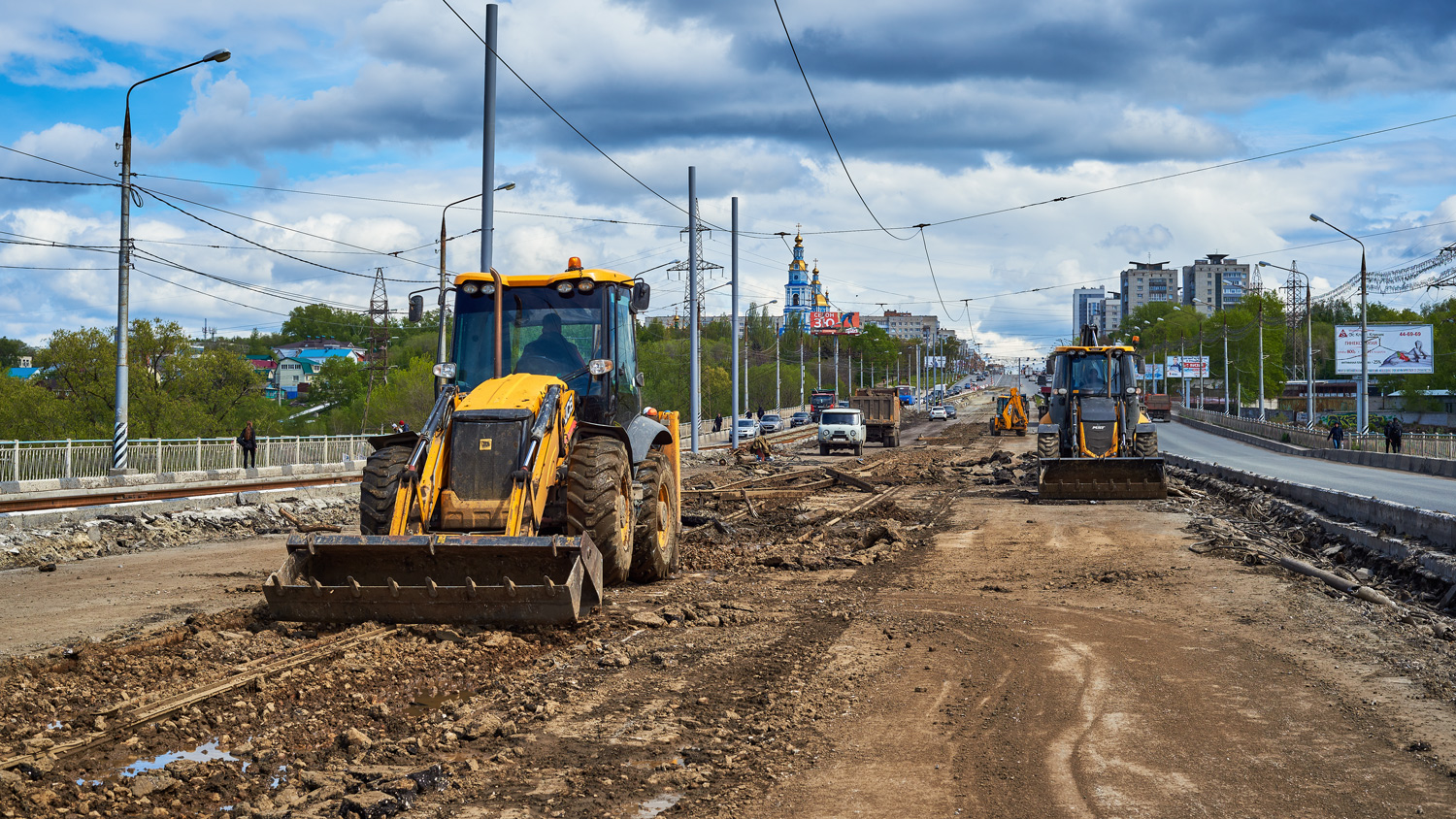 Ulyanovsk — Bridge reconstruction on the Minaev street