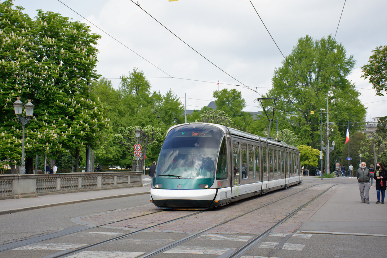 Страсбург, Bombardier Eurotram (Flexity Outlook) № 1036