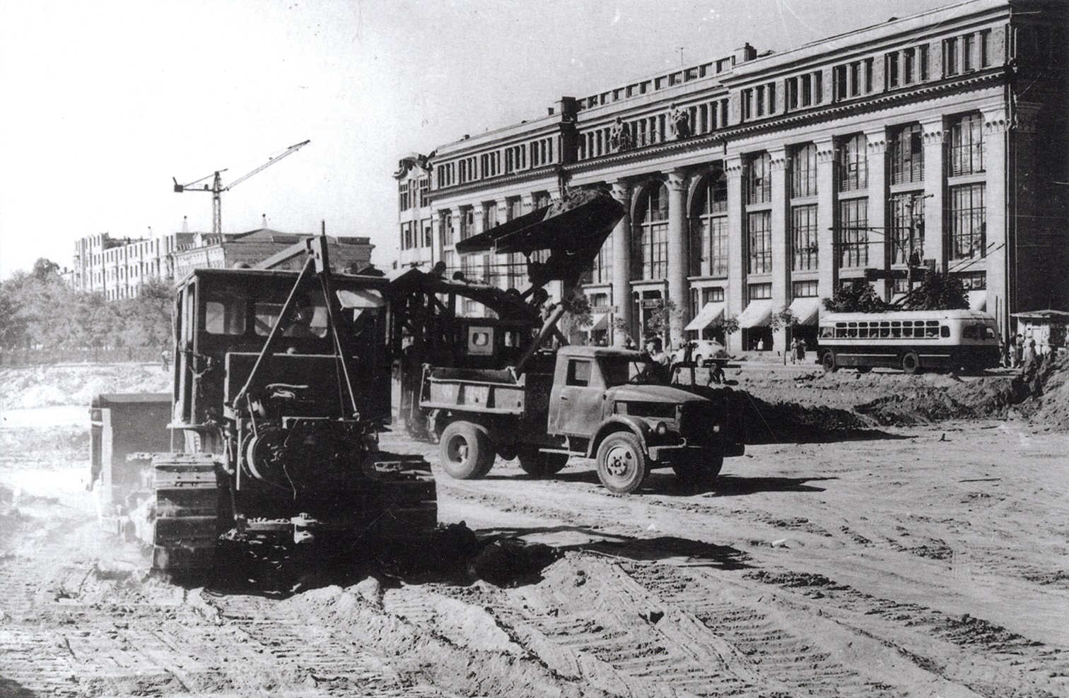 Днепр — Исторические фотографии: Линии, контактная сеть и инфраструктура; Днепр — Исторические фотографии: Троллейбус