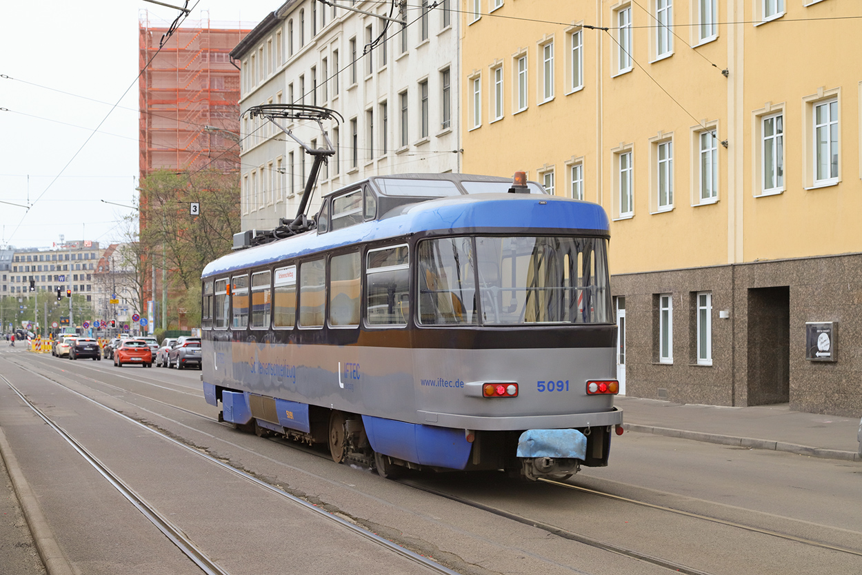 Leipzig, Tatra T4D-S / P № 5091
