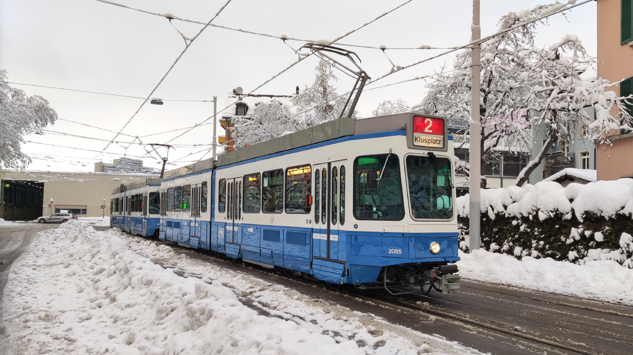 Цюрих, SWP/SIG/BBC Be 4/6 "Tram 2000" № 2085