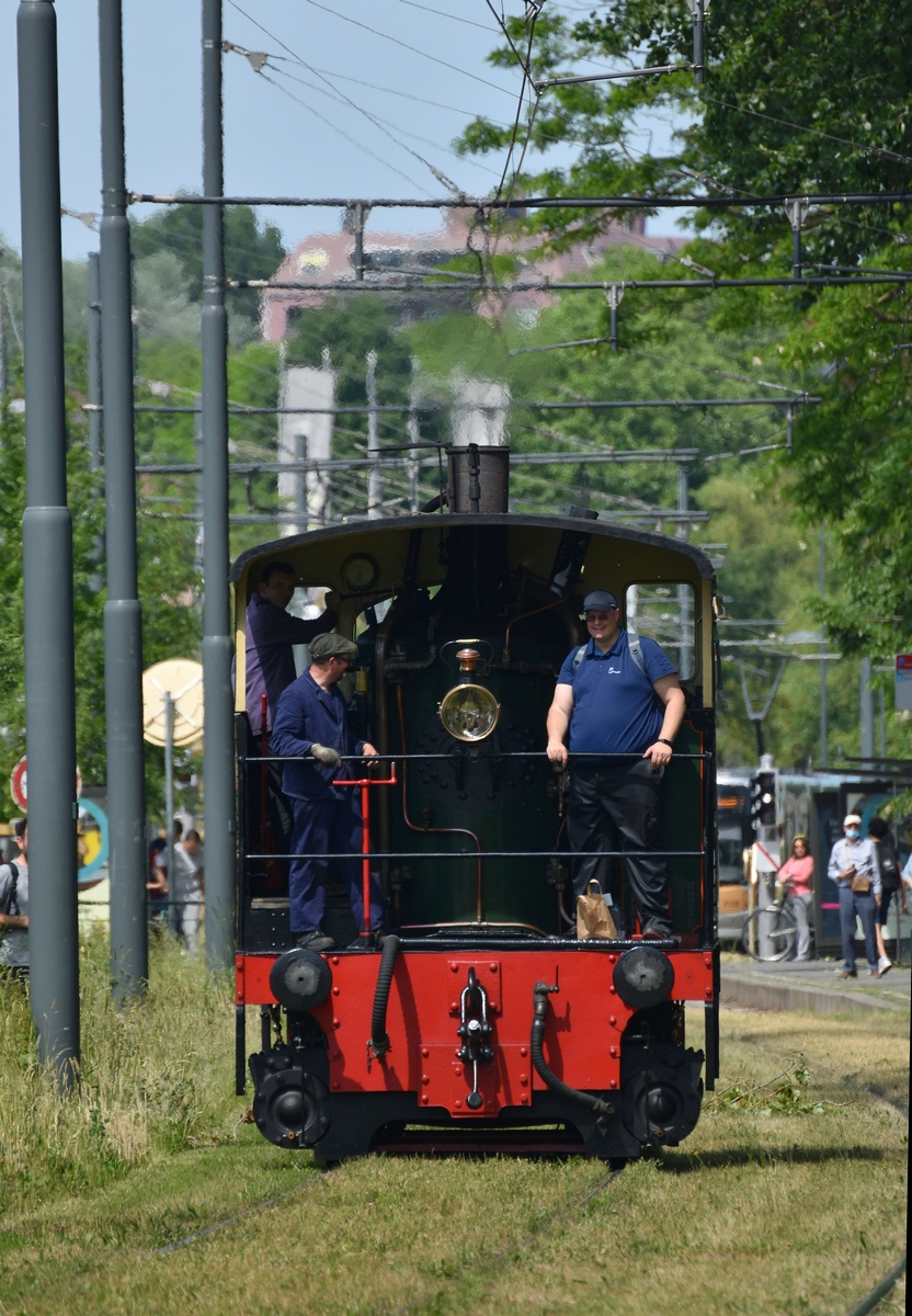 Брюссель, Паровоз № 8; Брюссель — 40 лет Трамвайного музея (22/05/2022)