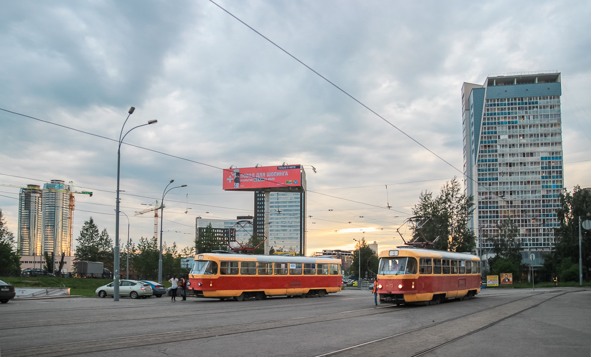 Jekaterinburga, Tatra T3SU № 605; Jekaterinburga, Tatra T3SU № 620
