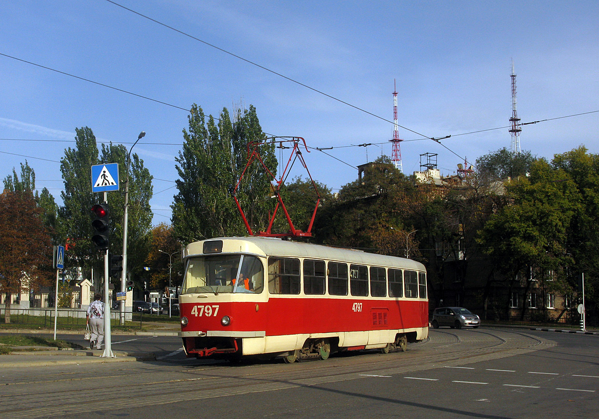 Донецк, Tatra T3SU (двухдверная) № 4797 Донецк, Tatra T3SU (двухдверная) № 4797