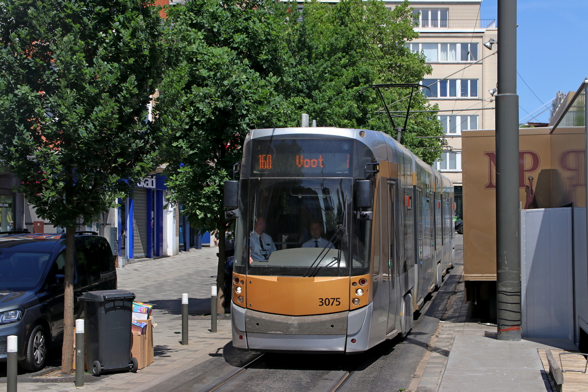 Брюссель, Bombardier T3000 № 3075; Брюссель — 40 лет Трамвайного музея (22/05/2022)