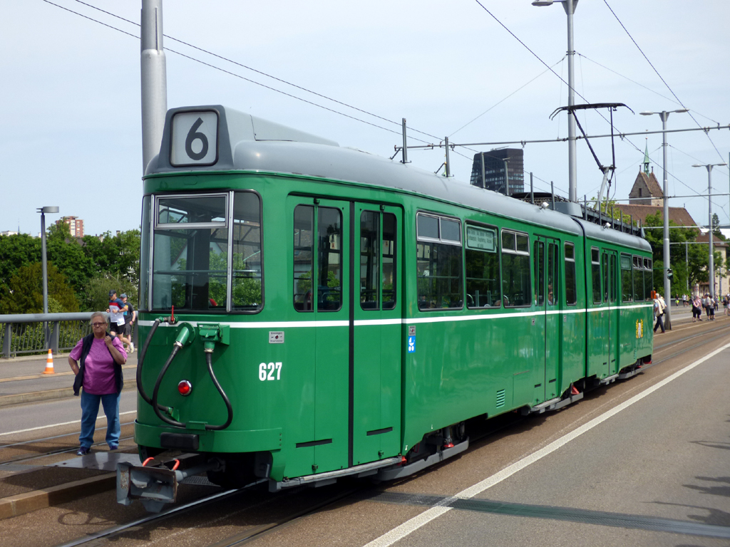 Базель, Duewag GT6 № 627; Базель — 175 лет швейцарские железные дороги