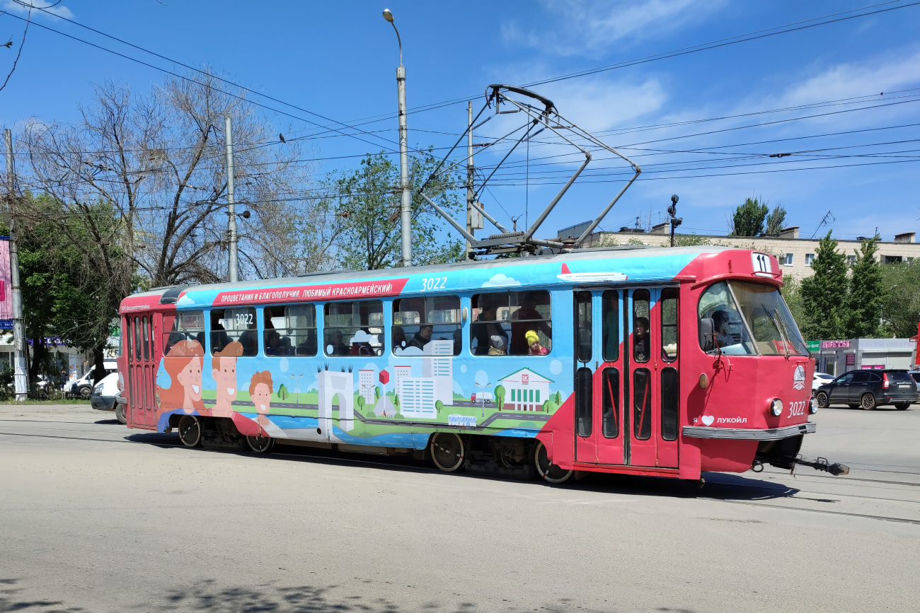 Volgograd, Tatra T3SU (2-door) Br. 3022