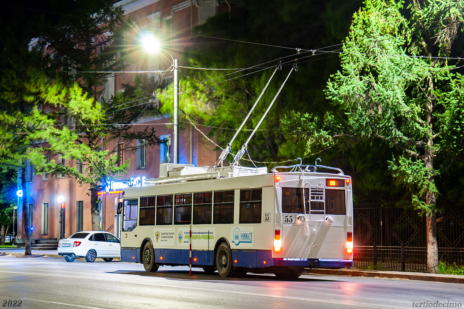 Omsk, Trolza-5275.03 “Optima” N°. 55; Omsk — 06/03-04/2022 — XX All-Russian competition of professional skills "The best trolleybus driver" Omsk-2022
