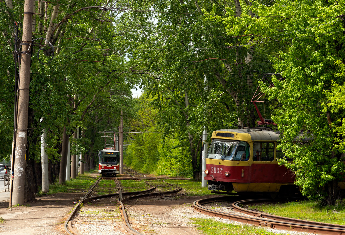 Уфа — Конечные станции и разворотные кольца (трамвай); Уфа — Трамвайная сеть — север