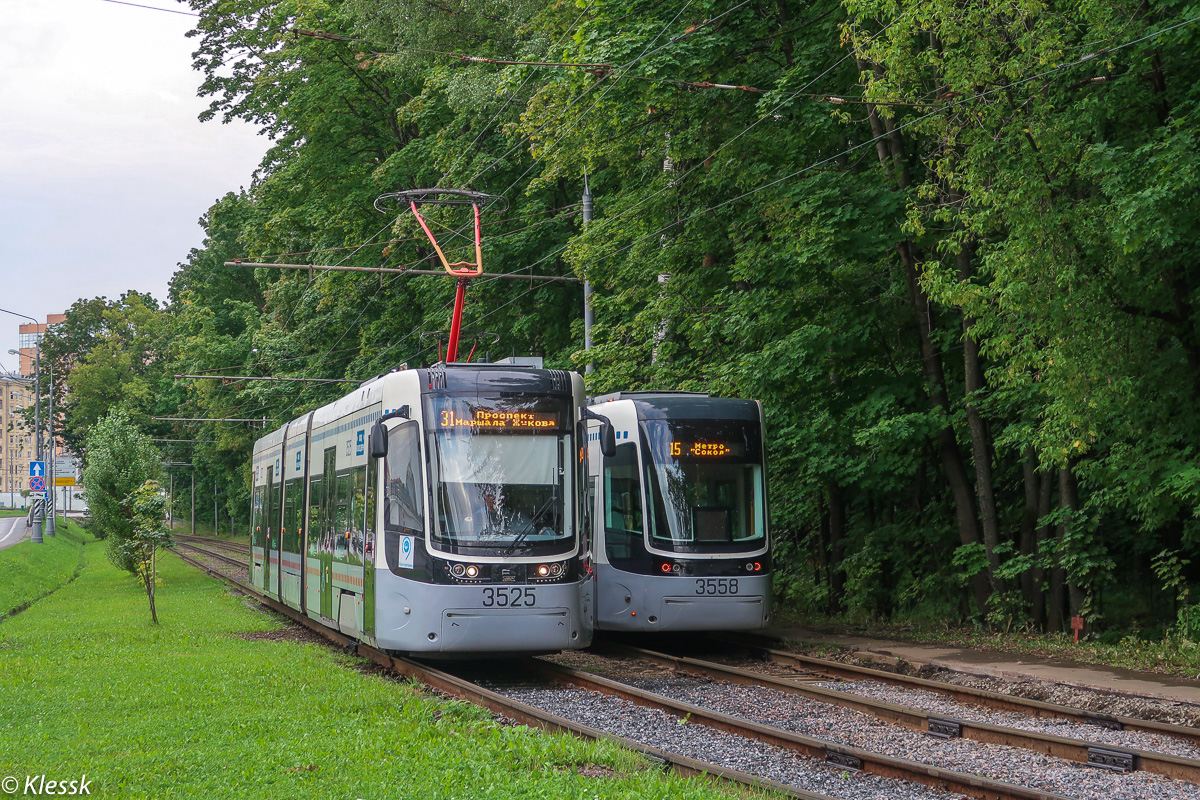 Москва, 71-414 (Pesa Fokstrot) № 3525