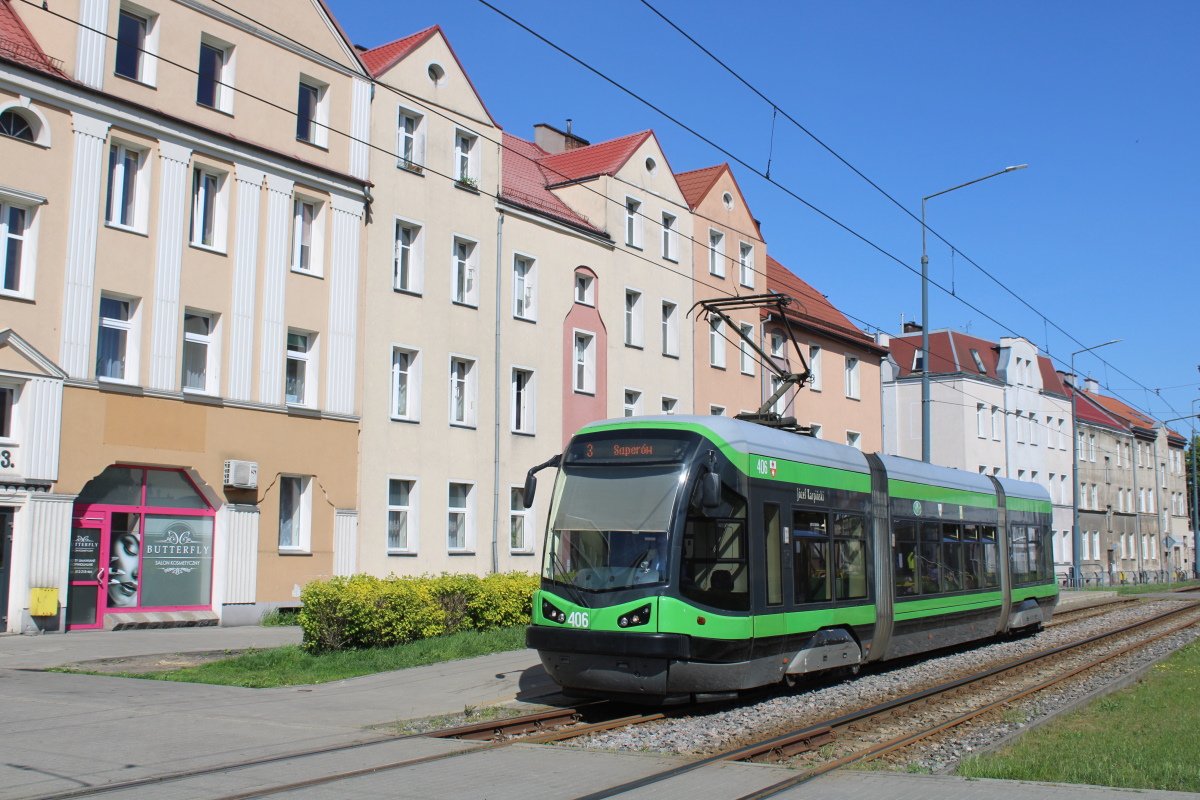 Эльблонг, PESA Tramicus 121N № 406