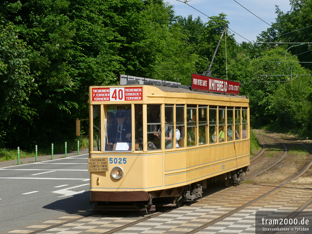 Брюссель, MIVB/STIB Series 5000 № 5025; Брюссель — 40 лет Трамвайного музея (22/05/2022)