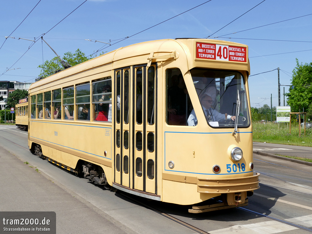Брюссель, MIVB/STIB Series 5000 (modernized) № 5018; Брюссель — 40 лет Трамвайного музея (22/05/2022)