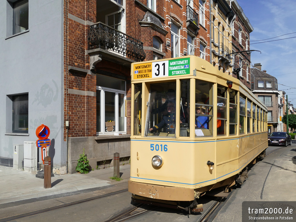 Брюссель, MIVB/STIB Series 5000 № 5016; Брюссель — 40 лет Трамвайного музея (22/05/2022)