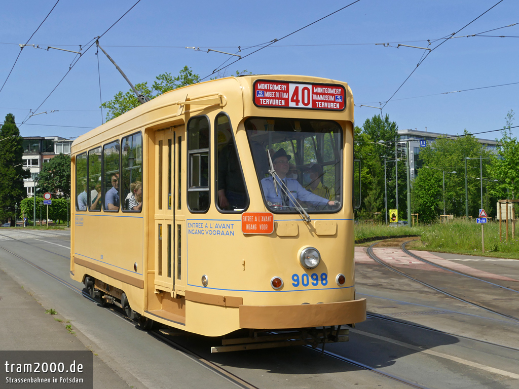 Брюссель, MIVB/STIB Series 9000 № 9098; Брюссель — 40 лет Трамвайного музея (22/05/2022)