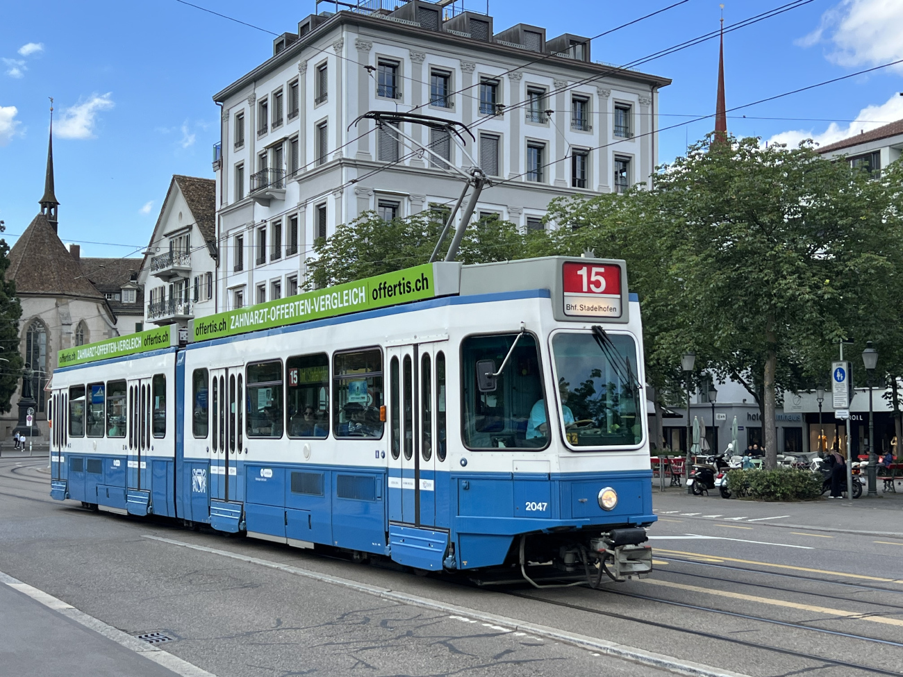 Цюрих, SWP/SIG/BBC Be 4/6 "Tram 2000" № 2047
