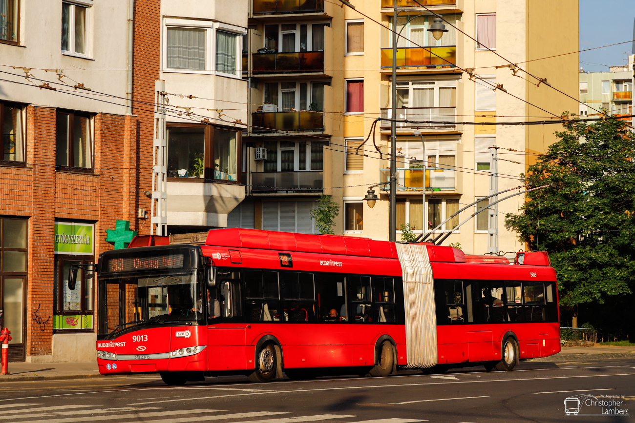 Будапешт, Solaris Trollino III 18 Škoda № 9013