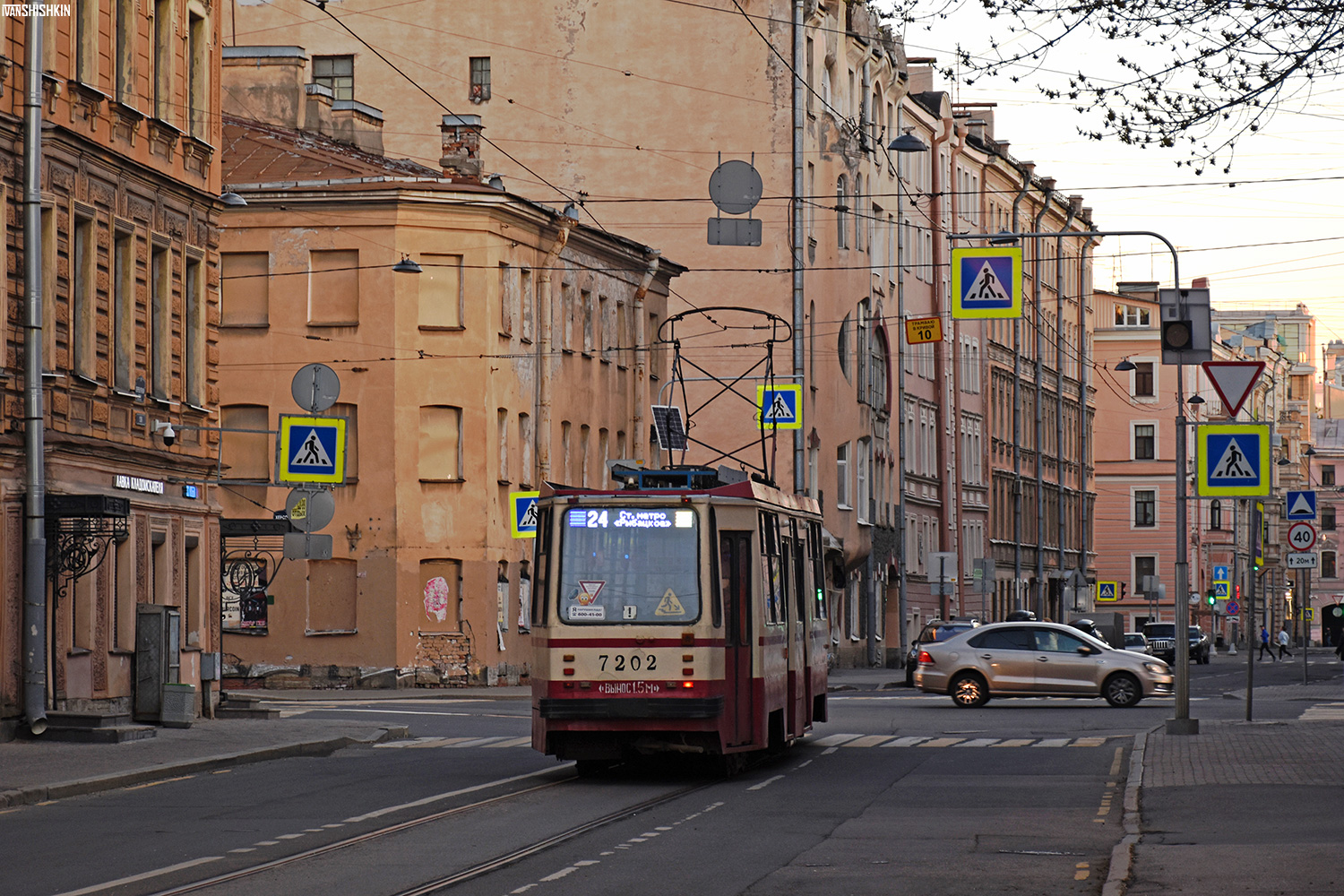 Sankt Petersburg — Tram lines and infrastructure Sankt Petersburg — Tram lines and infrastructure