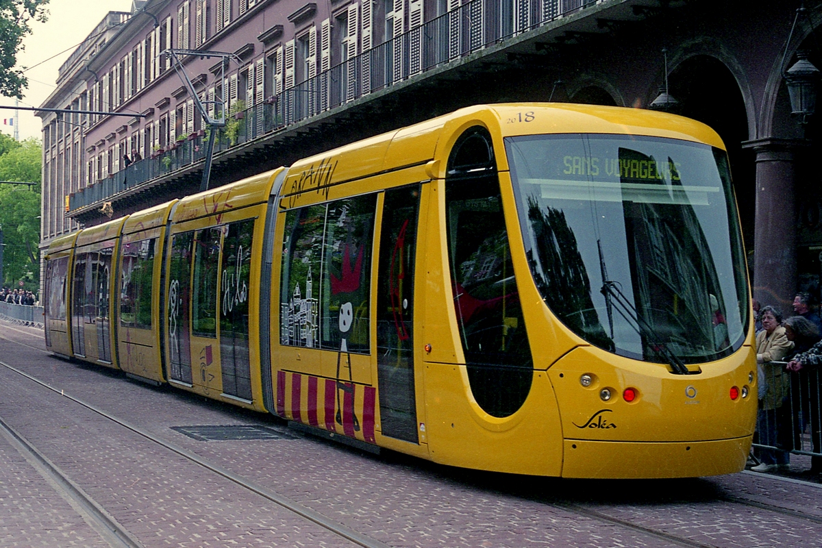 Mulhouse, Alstom Citadis 302 Nr. 2018