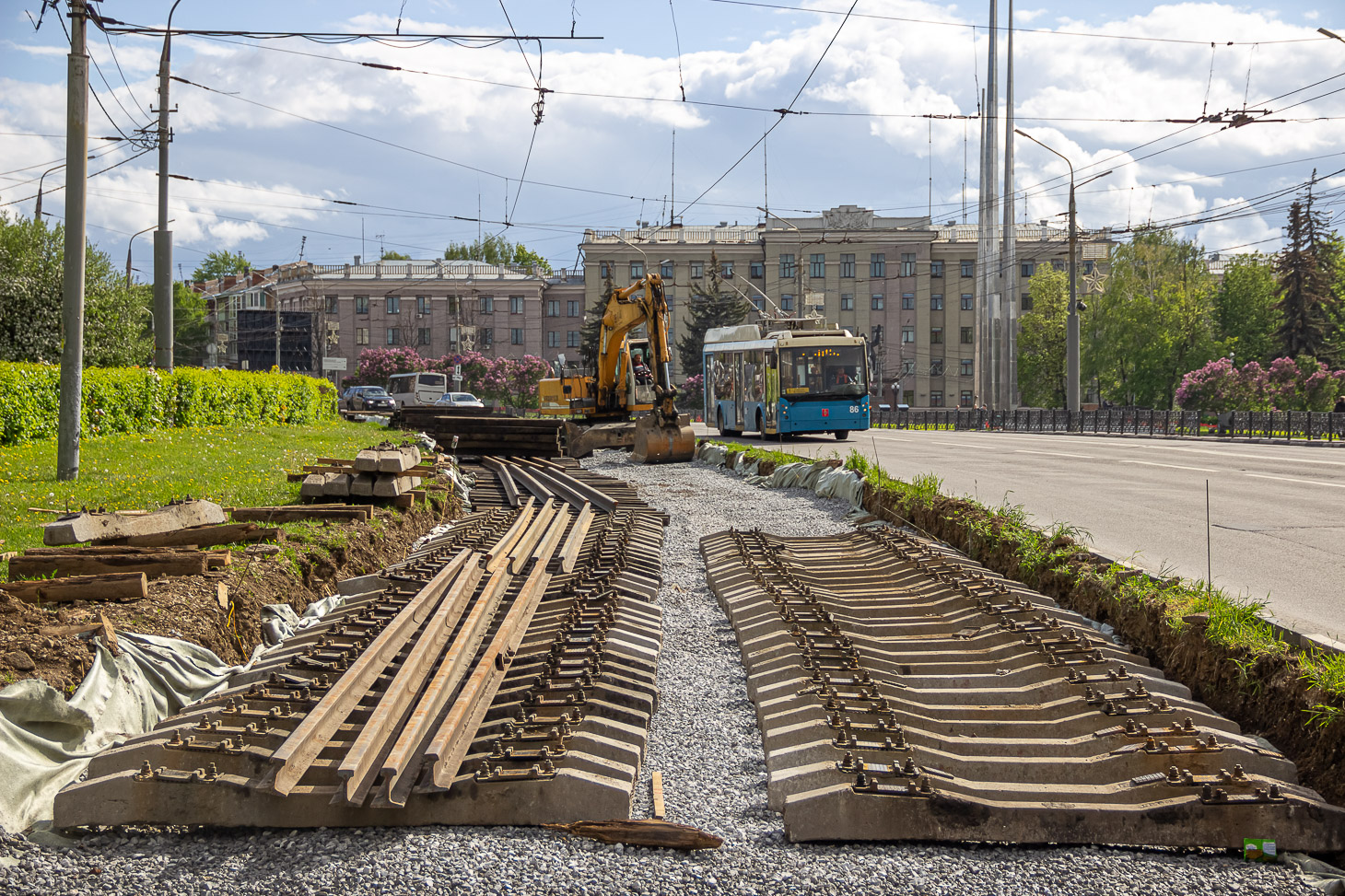 Тула — Ремонт проспекта Ленина 04.2022-06.2022