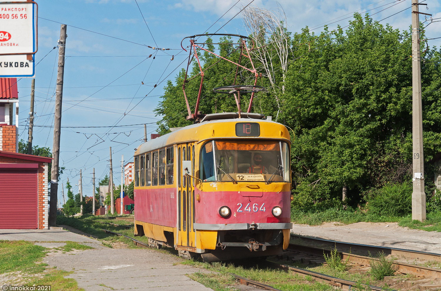Volgograd, Tatra T3SU (2-door) č. 2464