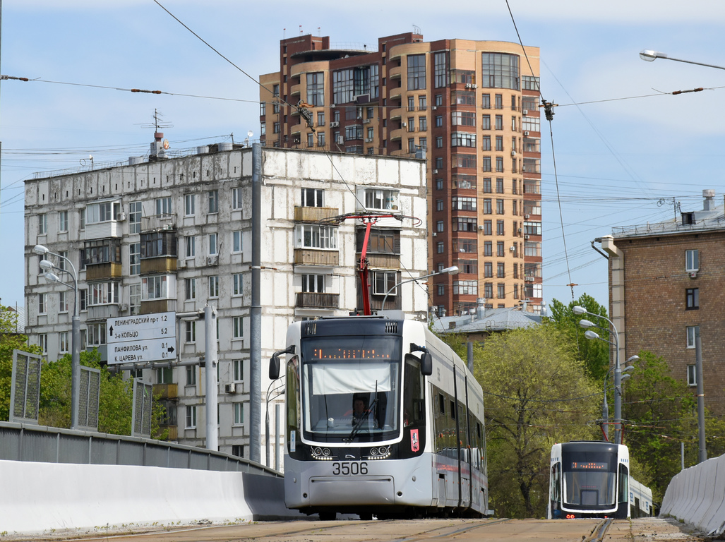 Moskva, 71-414 (Pesa Fokstrot) č. 3506 Moskva, 71-414 (Pesa Fokstrot) č. 3506