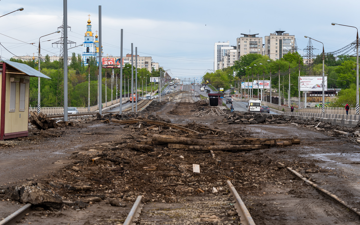 Ulyanovsk — Bridge reconstruction on the Minaev street