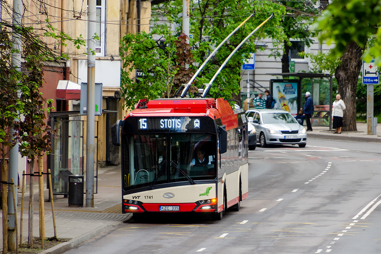 Вилнюс, Solaris Trollino IV 12 Škoda № 1741; Вилнюс — Временные плановые изменения движения