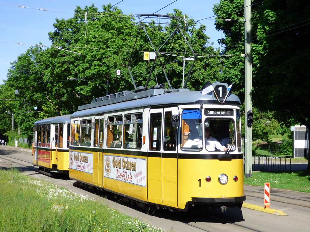 Ульм, Esslingen T4 № 1; Ульм — 125 лет трамваю в Ульме