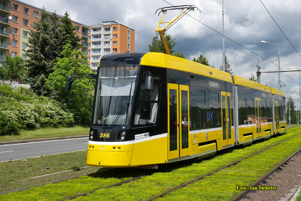 Пилзен, Škoda 40T ForCity Smart № 386