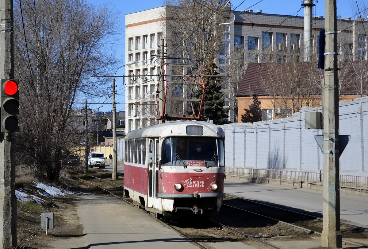 Волгоград, Tatra T3SU (двухдверная) № 2513