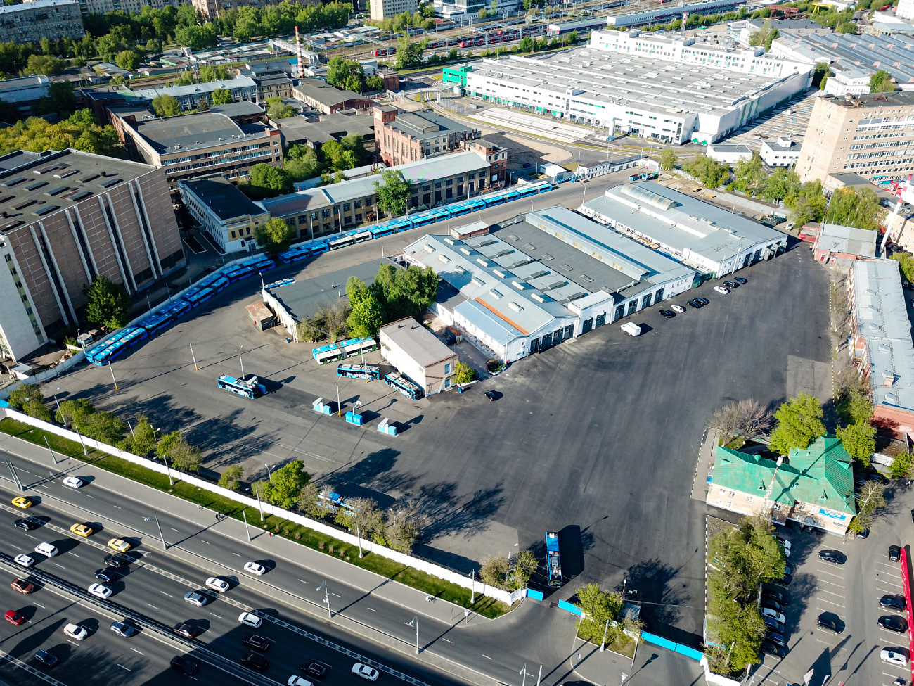 Moscow — Trolleybus depots: [1]; Moscow — Views from a height