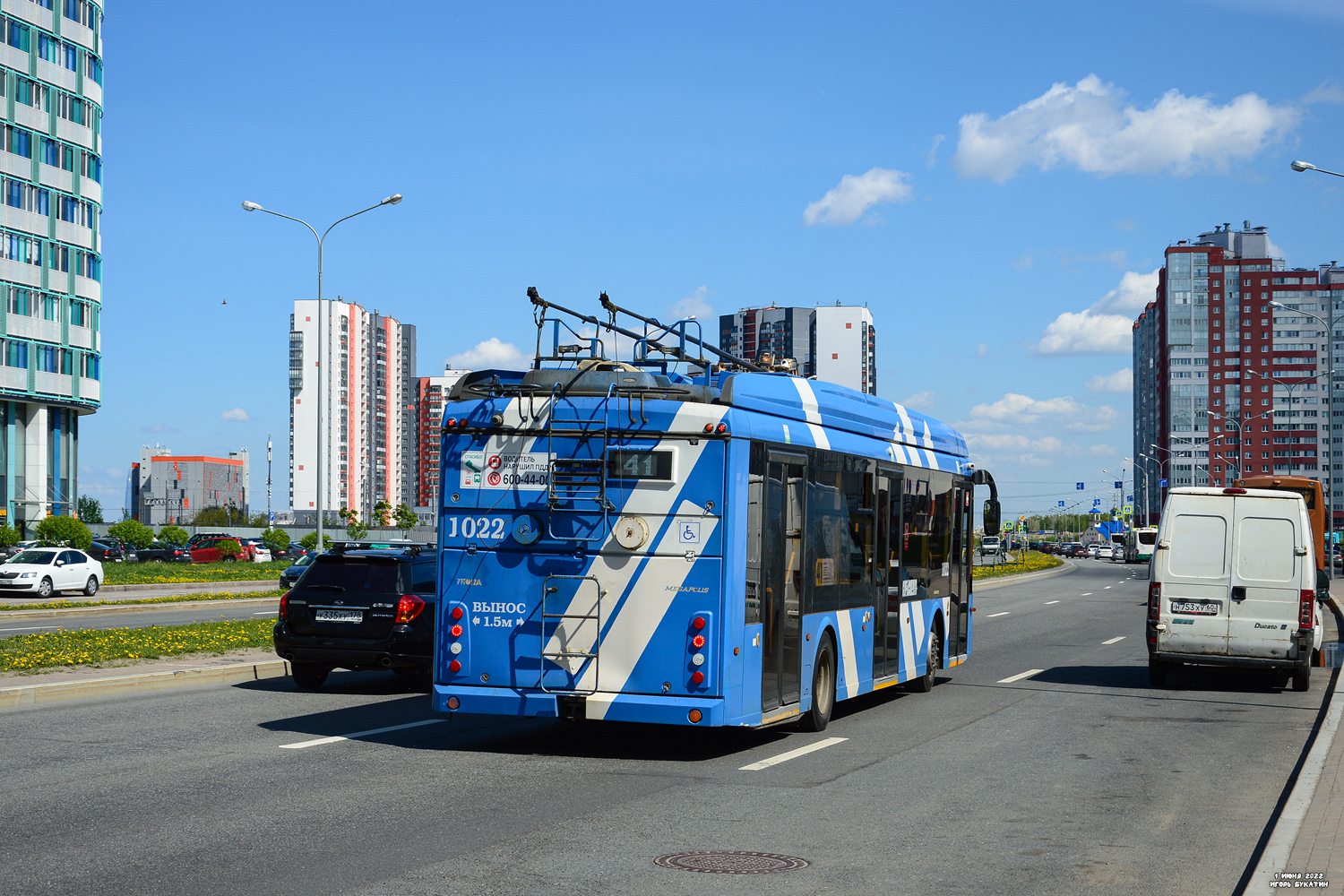 Санкт-Петербург, Тролза-5265.08 «Мегаполис» № 1022