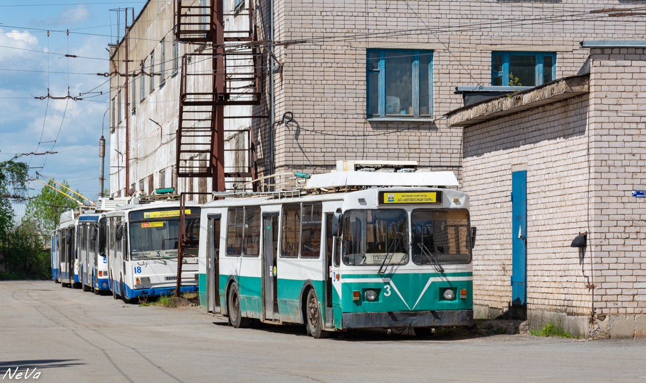 Veliki Novgorod, ZiU-682 GOH Ivanovo Br. 3; Veliki Novgorod — Trolleybus depot