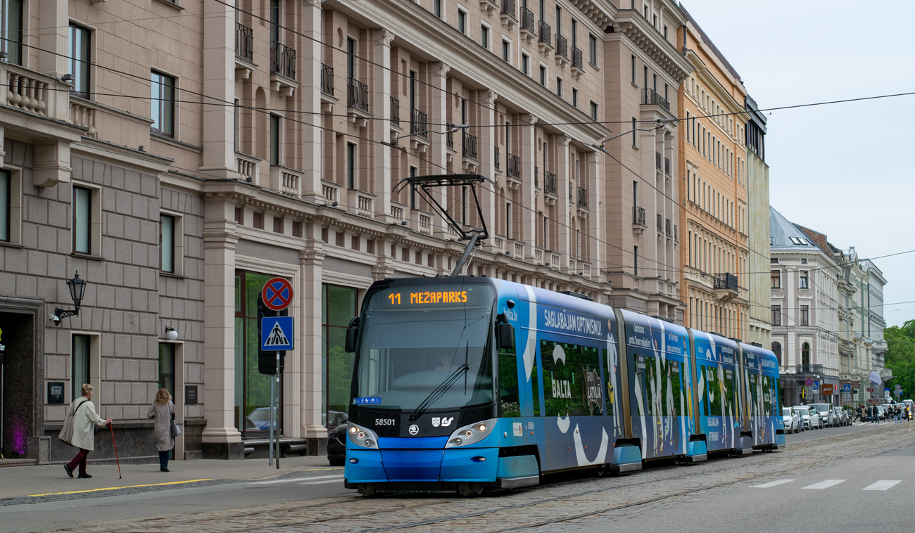 Рига, Škoda 15T2А ForCity Alfa Riga № 58501