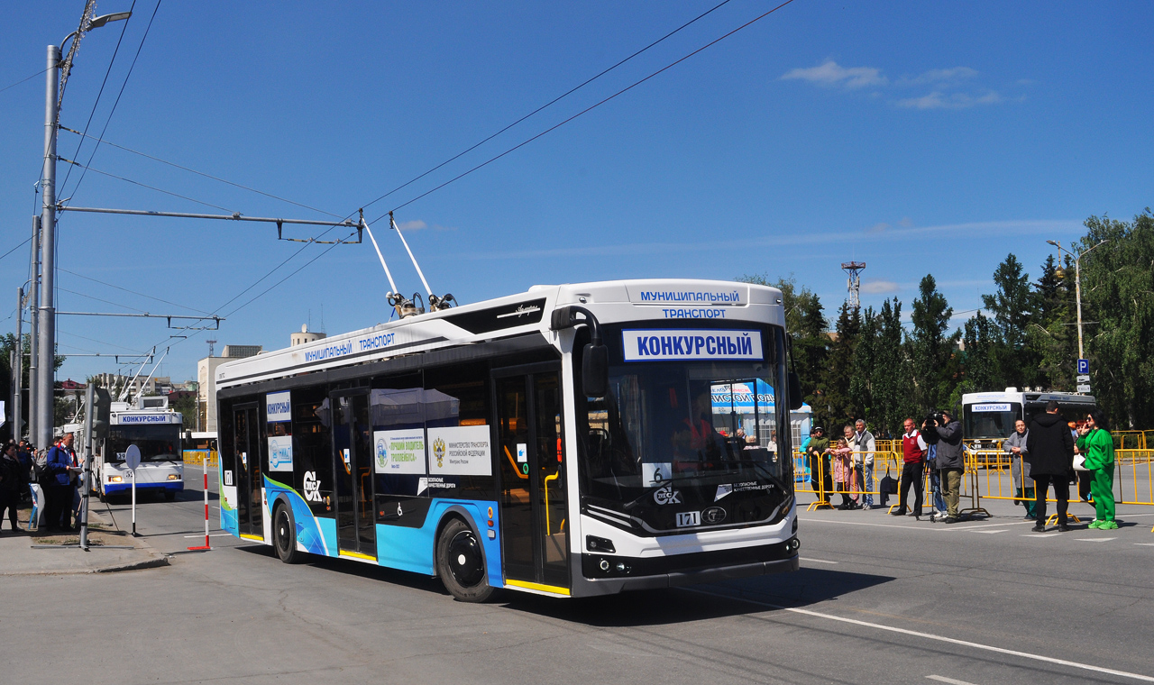 Omsk, PKTS-6281.00 “Admiral” № 171; Omsk — 06/03-04/2022 — XX All-Russian competition of professional skills "The best trolleybus driver" Omsk-2022