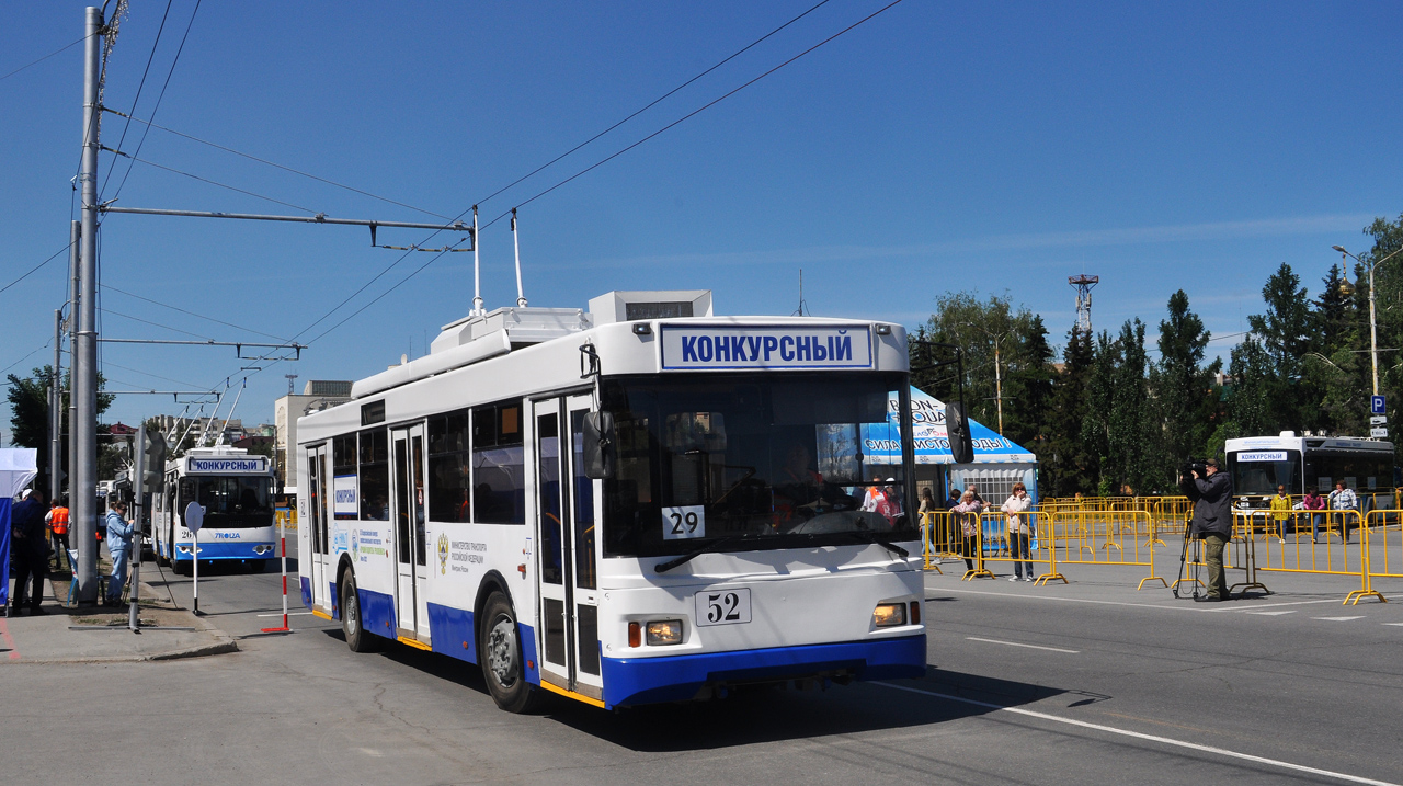 Омск, Тролза-5275.03 «Оптима» № 52; Омск — 03-04.06.2022 — ХХ Всероссийский конкурс профессионального мастерства "Лучший водитель троллейбуса" Омск-2022