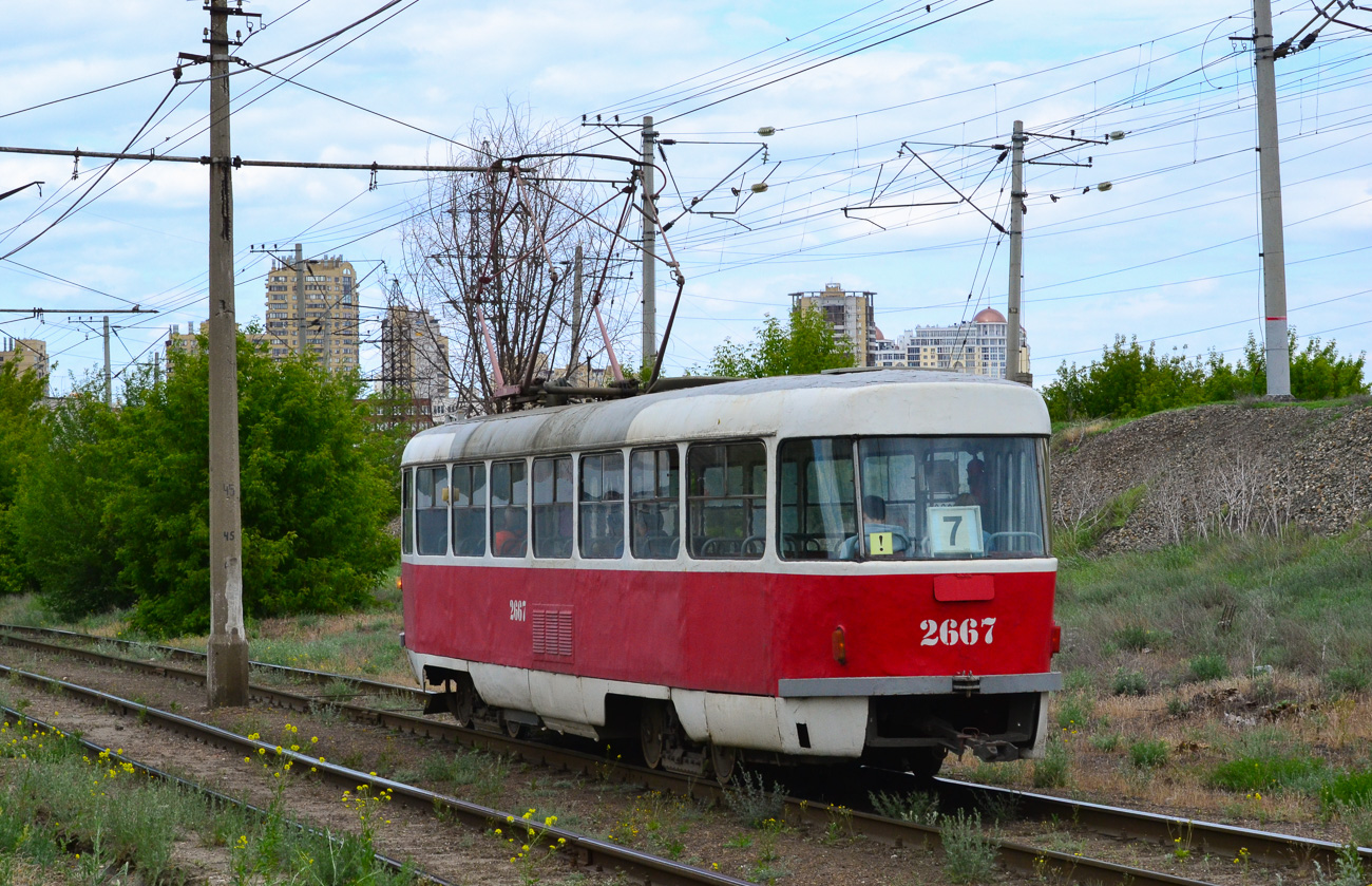Volgograd, Tatra T3SU (2-door) č. 2667