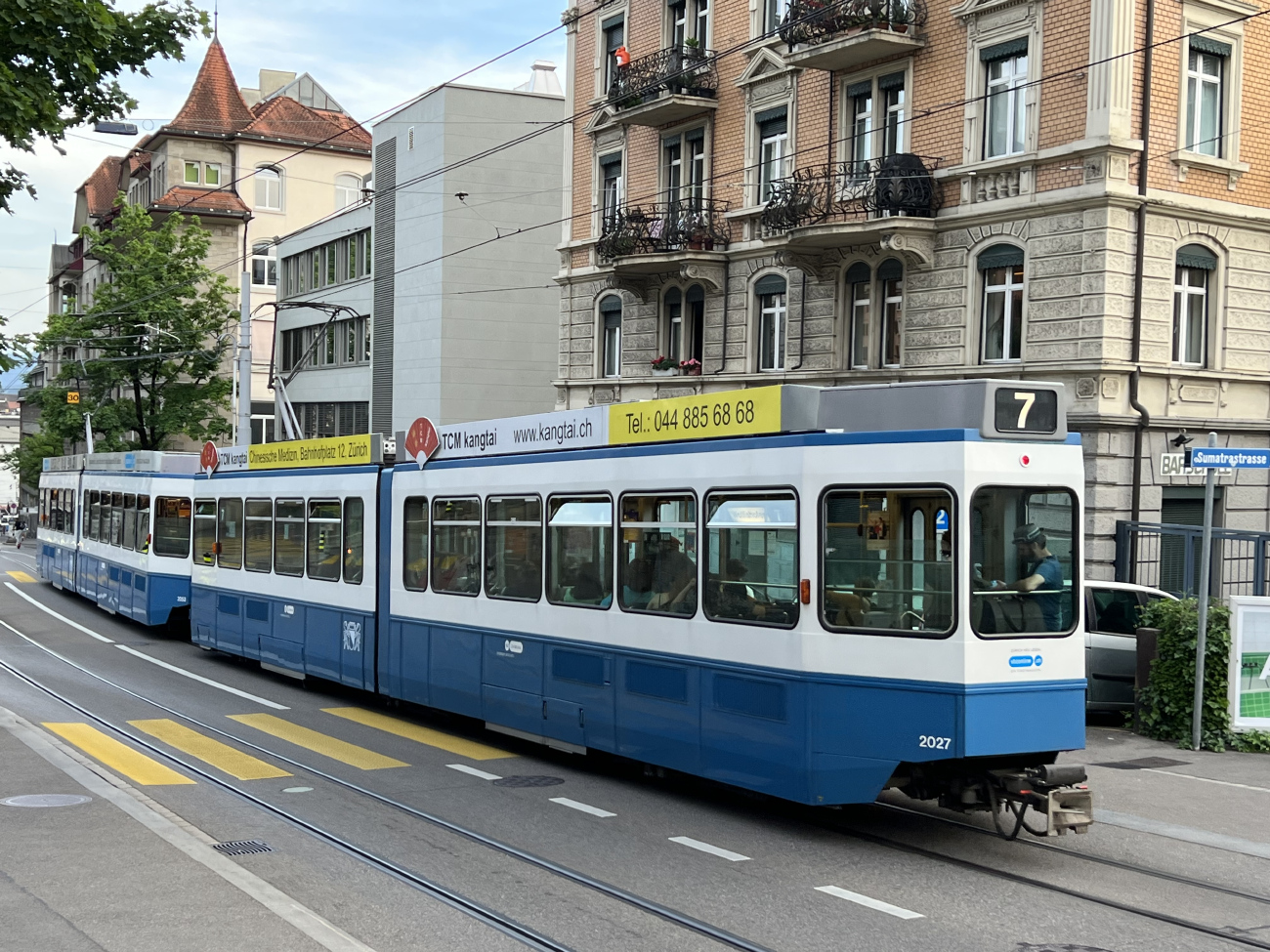 Zurich, SWS/SWP/BBC Be 4/6 "Tram 2000" № 2027 Zurich, SWS/SWP/BBC Be 4/6 "Tram 2000" № 2027