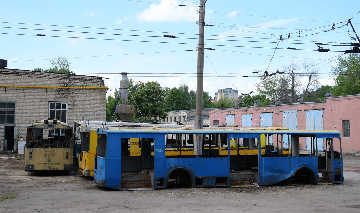 Рязань, ЗиУ-682Г [Г00] № 2075; Рязань, ЗиУ-682Г-018 [Г0Р] № 2105; Рязань — Депо, конечные станции и кольца