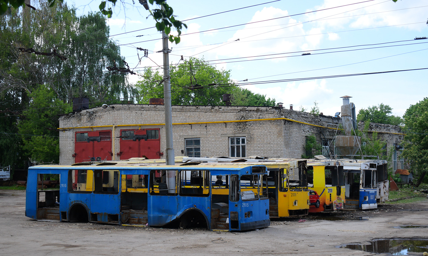 Рязань, ЗиУ-682Г-018 [Г0Р] № 2105; Рязань — Депо, конечные станции и кольца