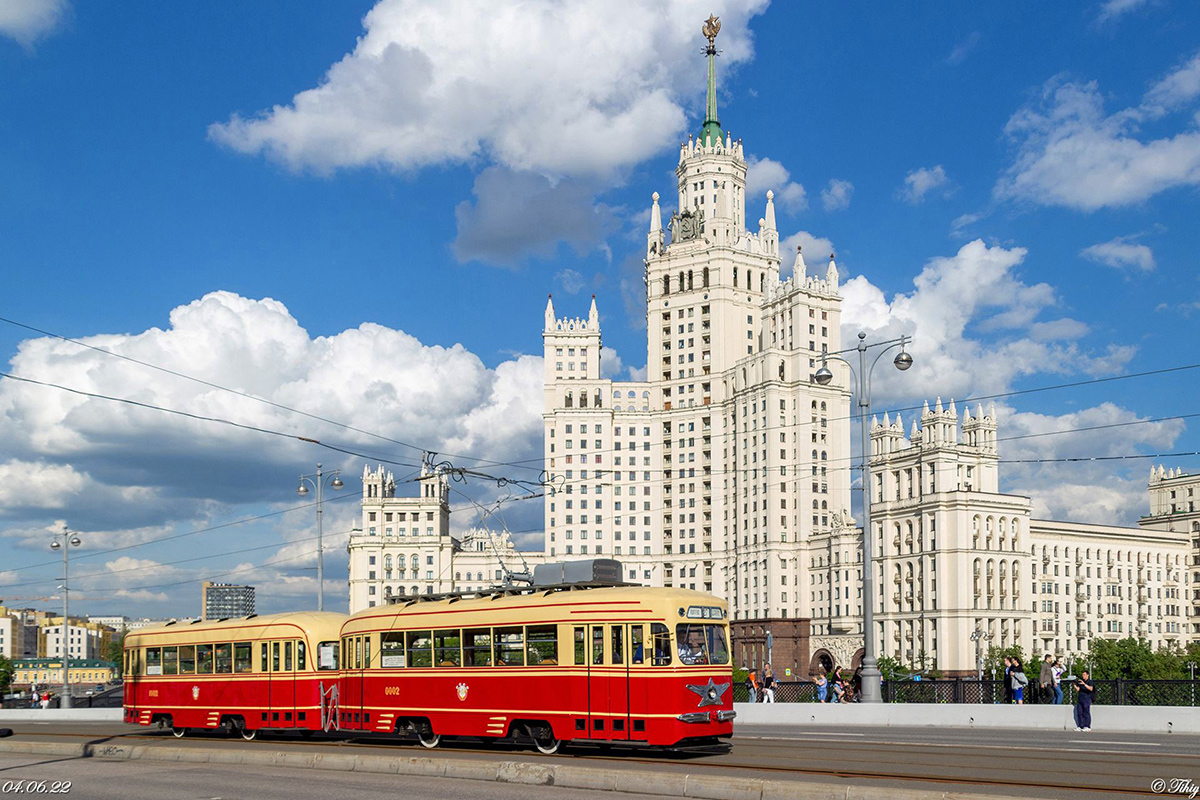 Moskau, KTM-1 Nr. 0002; Moskau — Retro transport parade on June 4, 2022